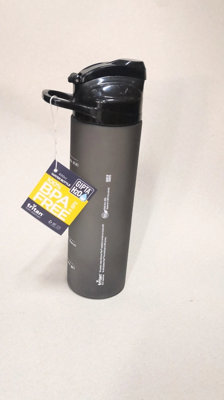 Şeffaf Matara 630ml Şeffaf Gri