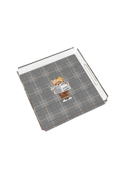 Gazeteci Teddy Pleksi Tepsi - 25x25cm