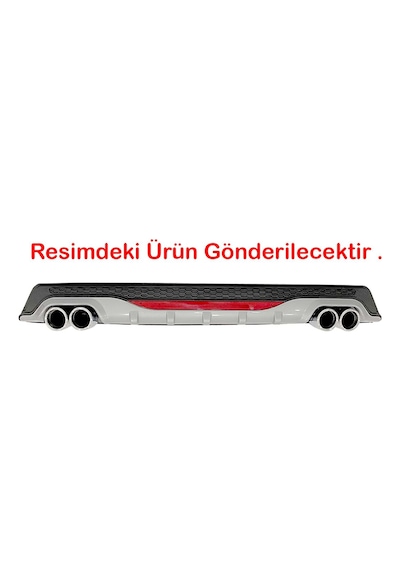 Kia Cerato Gri Difüzör Difizör Yuvarlak Egzoz Görünüm Reflektörlü