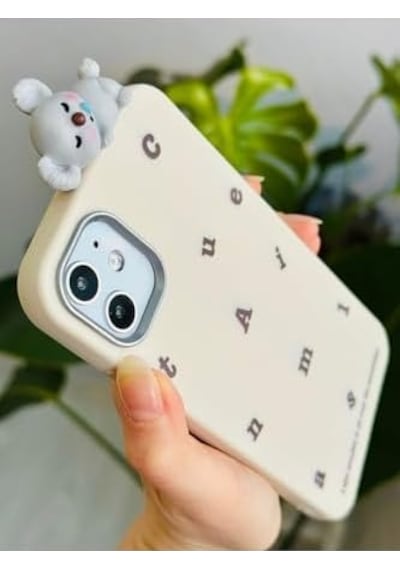 Iphone 12 Ve 12 Pro İle Uyumlu Koala Tasarım Oyuncaklı Esnek Silikon Kılıf