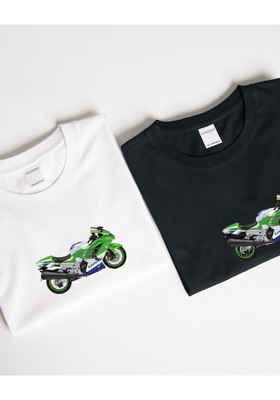1195 Baskılı Tasarımlı T-shirt Beyaz