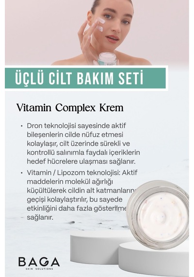 Bb Krem Light & Vitamin Kompleks Krem & Vitamin Kompleks Serum Üçlü Cilt Bakım Seti Diğer