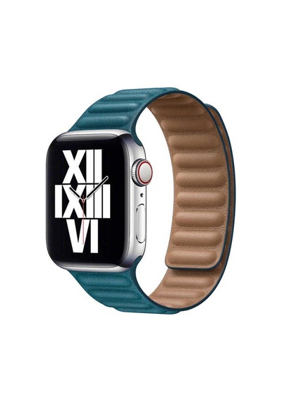 Apple Uyumlu Watch 40mm Krd-34 Deri Kordon-koyu Yeşil