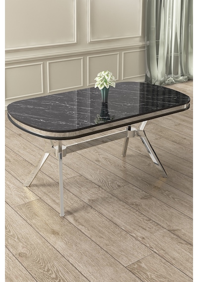 Canisa Olya Serisi 90x168 Lak Panel Sonata Masa Takımı Krom Ayaklı 4 Krem Sandalye Sonata Masa Krem Sandalye Canisa Olya Serisi 90x168 Lak Panel Sonata Masa Takımı Krom Ayaklı 4 Krem Sandalye Sonata Masa Krem Sandalye