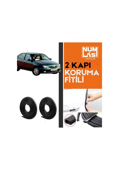 Nissan Primera 1996-2002 İki Kapı Koruma Fitili Siyah Renk Numlas-a Kalite-nm2807