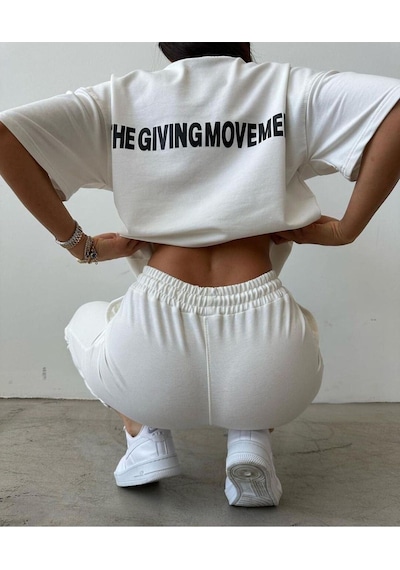 Movement T-shirt Eşofman Altı Jogger- Baskılı Alt Üst Eşofman Takım Oversize Bisiklet Yaka Beyaz Movement T-shirt Eşofman Altı Jogger- Baskılı Alt Üst Eşofman Takım Oversize Bisiklet Yaka Beyaz