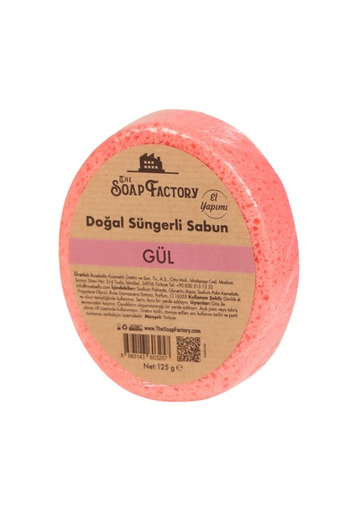Doğal Süngerli Gül Sabunu 125 G - Lüks - Tüm Cilt Tipleri Için Diğer