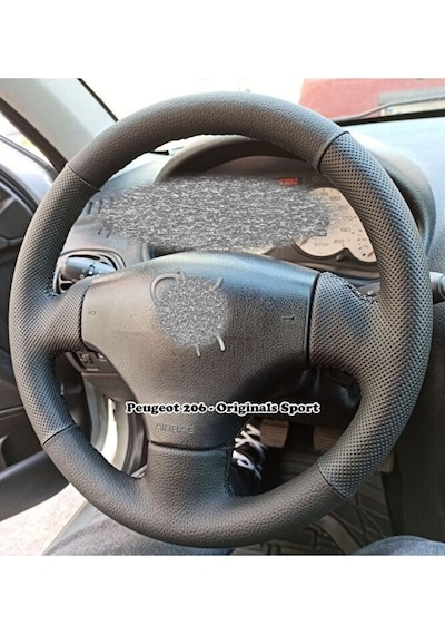 Peugeot 206 Uyumlu Araca Özel Direksiyon Kılıfı Noktalı Düz