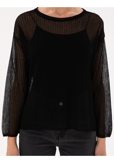 Pierre Cardin Kadın Siyah Kazak /triko 50305604-vr046 Siyah