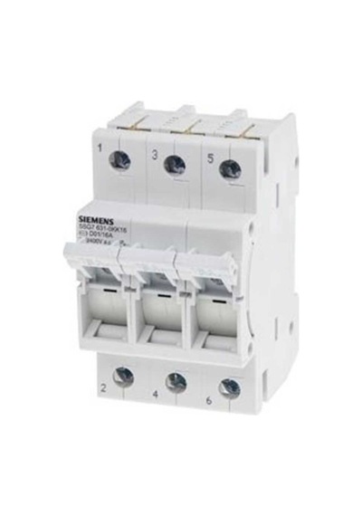 Siemens 5sg7631 0kk16 16a N Mınızed Sigortalar 230 400 V Ac D01 Boy İçin 3 Fazlı 3te Genişliğinde