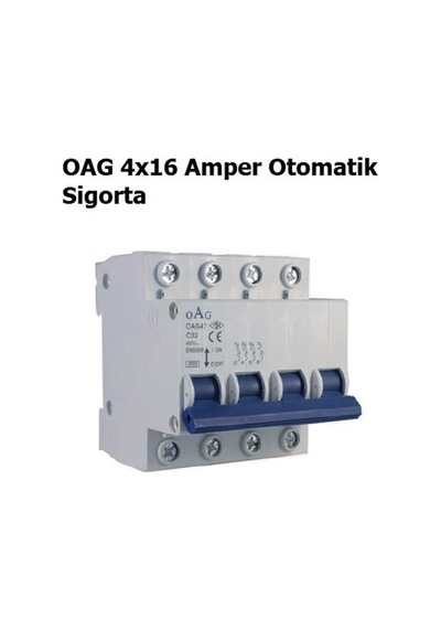 Oag 4x16 Amper Trifaze Nötr Kesicili Otomat Sigorta