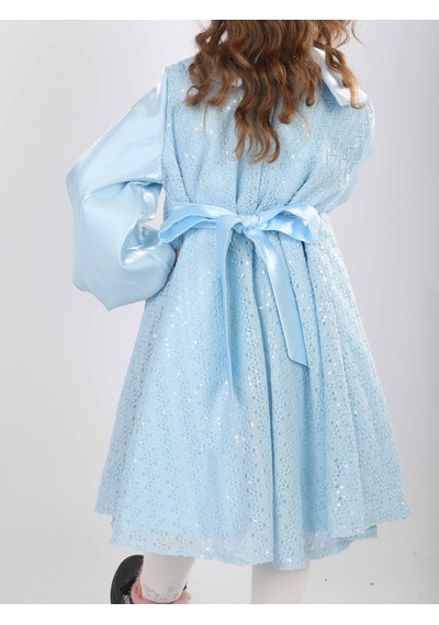 Xo Kids Kız Çocuk Elbise 2-6 Yaş 26471 MAvi