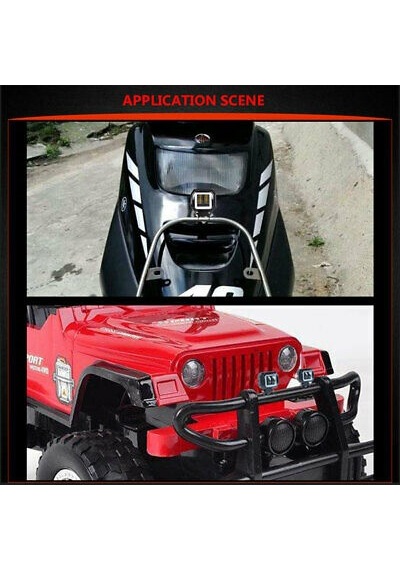 Motosiklet Sis Farı Angelli 2 Adet Set Beyaz