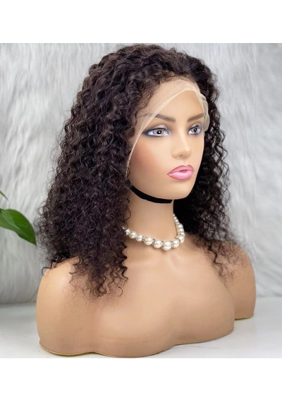 Gerçek Front Lace Tül Peruk Kabarık Dalga Doğal 50 55cm