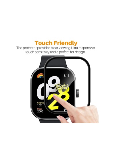 Xiaomi Redmi Watch 4 Uyumlu Tam Kaplayan Nano Cam Ekran Koruyucu