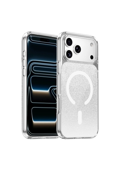 Onegif Apple İphone 17 Pro Max Sora Simli Magsafe Kapak - Beyaz - Beyaz