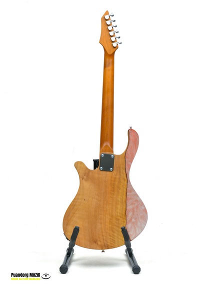 Elektro Gitar Custom Epoksi & Yıllanmış Ağaç Kişiye Özel Kırmızı