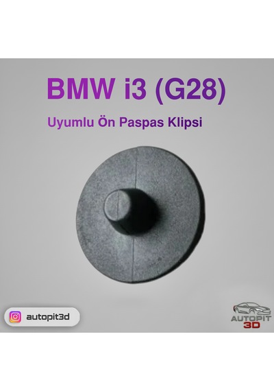 Autopit 3d Bmw İ3 G28 Uyumlu Ön Paspas Klipsi Bmw İ3