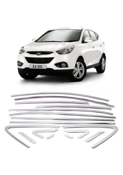 Hyundai İx35 Krom Cam Çerçevesi 16 Parça 2009 Ve Sonrası Krom Cam