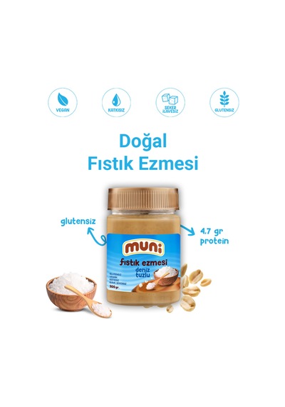 Deniz Tuzlu Fıstık Ezmesi, 300 G