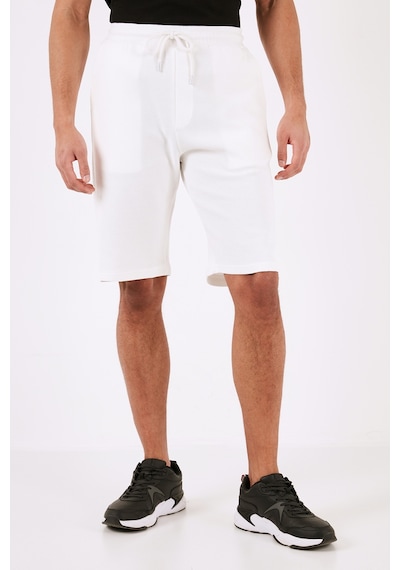 Buratti Pamuklu Relaxed Fit Cepli Erkek Short 5908023 Ekru