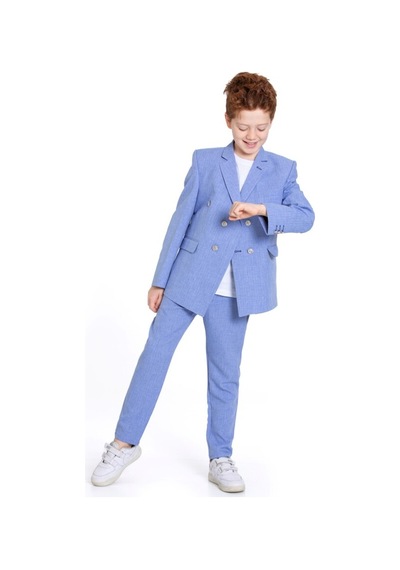 Xo Kids Erkek Çocuk Takım Elbise 5-8 Yaş 23930-3 Mavi