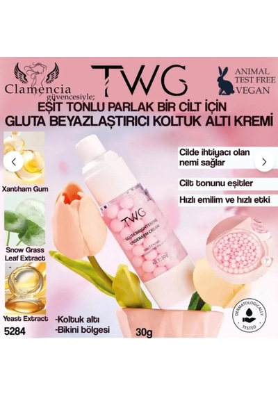 Twg Koltuk Altı Ve Bikini Bölgesi Beyazlatıcı Krem 30 G