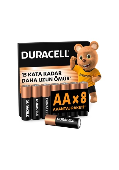 Aa Alkalin Kalem Pil 8'li Paket 1,5 V Lr6/mn1500