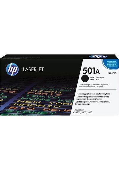 HP 501A Q6470A Siyah Toner - Laserjet 3600-3800-CP3505