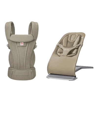 Bouncer & Taşıyıcı Seti Evolve Soft Olive & Omni Deluxe Mesh Soft Olive