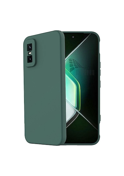 Infinix Gt 30 Pro Uyumlu Silikon Kılıf - Pastel Renk Tonu Kamera Korumalı Esnek Kapak - Yeşil Yeşil