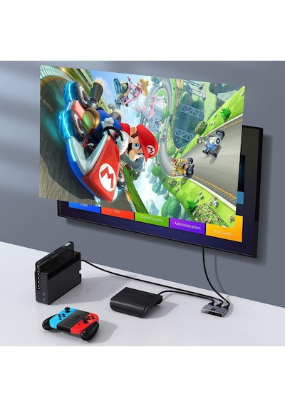 Matrix 2 İn 1 Çok Fonksiyonlu Bilgisayar/telefon Hdmı Hub Adaptörü, Koyu Gri, Hdmı Giriş Çıkış Standart