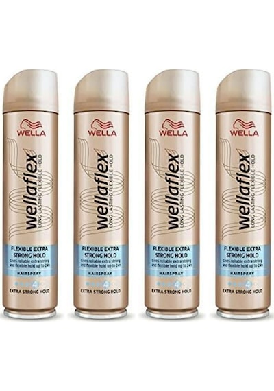 Wella Wellaflex Flexible Extra Strong Hold Saç Spreyi 4 x 250 ML
