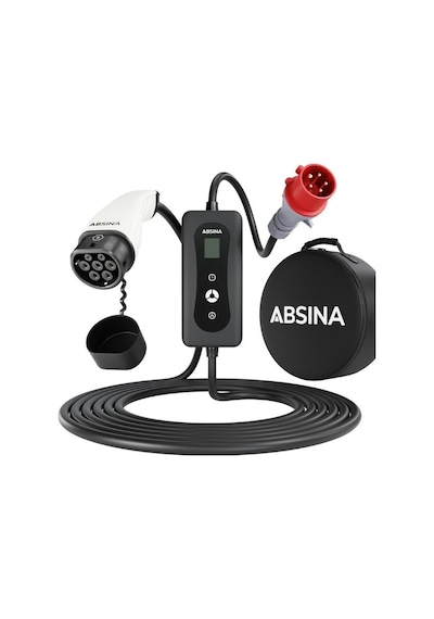 Absina Mobile Wallbox 3.7 Tip 2 Ve Ccs, 230v Cee Elektrikli Araç Şarj İstasyonu