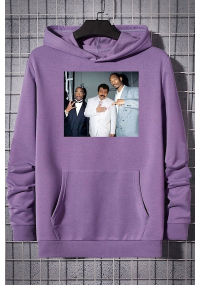Uyguntarz Unisex Müslüm Baba Baskılı Sweatshirt Lila