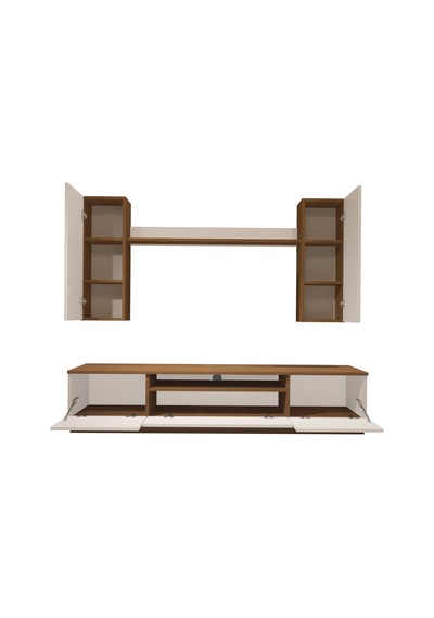 Decoraktiv Trendstyle 5ds Mdf Tv Ünitesi Tv Sehpası Ceviz - Beyaz