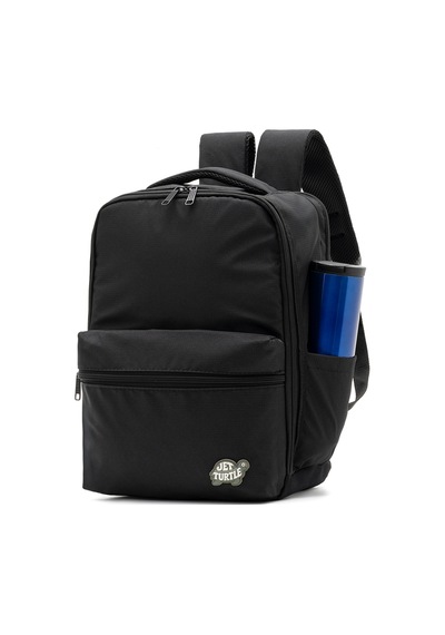 Jet Turtle Kabin Boy Laptop Tablet Bölmeli, Suya Dayanıklı, Seyahat Sırt Çantası Siyah