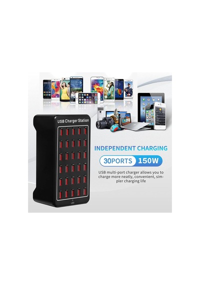 30 Port Usb Şarj Aleti 150w 2.4a Fast Şarj Çoklu Şarj İstasyonu