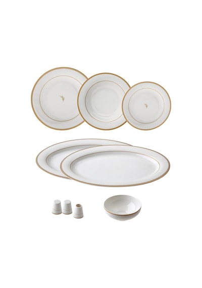 Jumbo Lineda Gold 55 Parça 12 Kişilik Yemek Takımı Altın