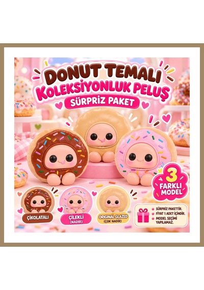 Bezos Peluş Sürpriz Paket 22 Çok Renkli