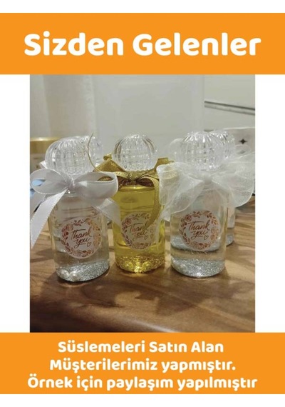 50 Adet 50 Ml Paw20tac Dezenfektan Kolonya Parfüm Hediyelik Nikah Düğün İçin Boş Plastik Şişe