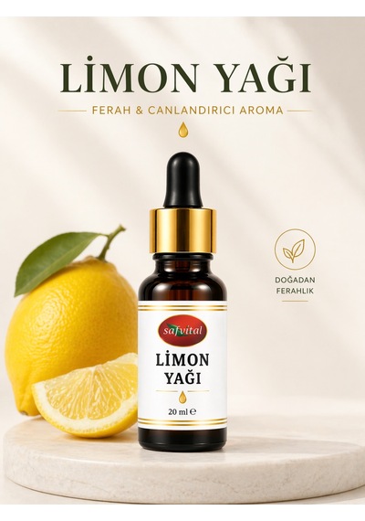 Limon Yağı 20 Ml Aromatik Yağ Ferahlatıcı Koku Difüzör Buhurdanlık Kullanımı Premium