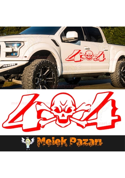 4X4 Kuru Kafa Off Road Araba Sticker