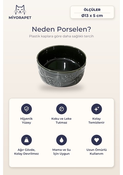 Mama Kabı Porselen-siyah