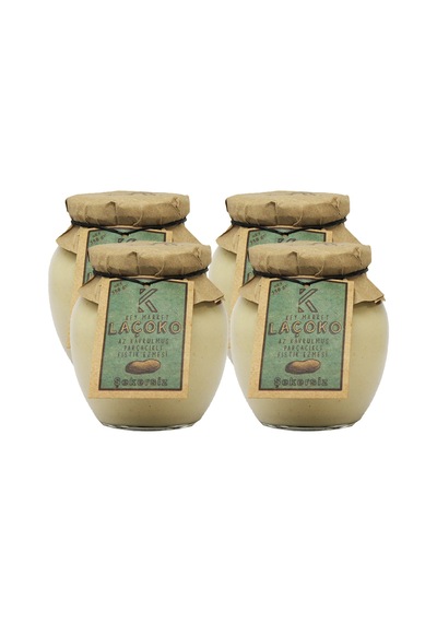 Laçoko Az Kavrulmuş Çiğ Parçacıklı Extra Crunchy Fıstık Ezmesi 4 x 350 G