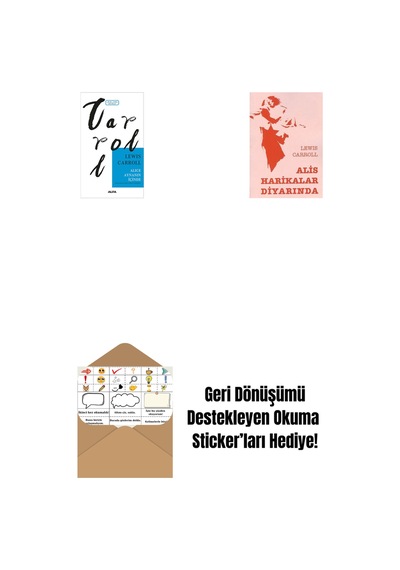 Alice Aynanın İçinde + Alis Harikalar Diyarında + Okuma Sticker'ları