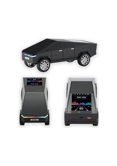 Cybertruck Görünümlü Bluetooth Speaker Sd Kart Usb Fm Radyolu Şarjlı Taşınabilir Hoparlör