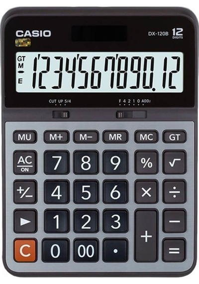 Hesap Makinesi 12 Haneli Metal Yüzey Dx-120 B Diğer