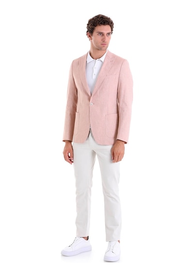 Hatemoğlu Kahverengi Slim Fit Düz Sivri Yaka Casual Keten Ceket Kahverengi Hatemoğlu Kahverengi Slim Fit Düz Sivri Yaka Casual Keten Ceket Kahverengi