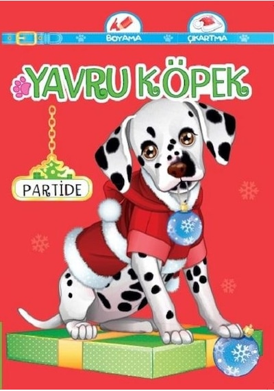 Yavru Köpek Partide-Boyama Çıkartma- Koloni Çocuk Yayınları